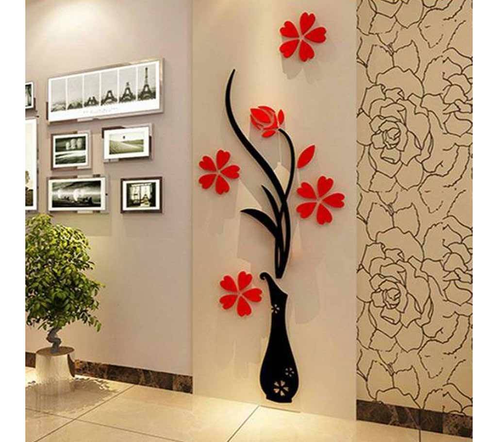 Floral Acrylic Wall Sticker বাংলাদেশ - 686530