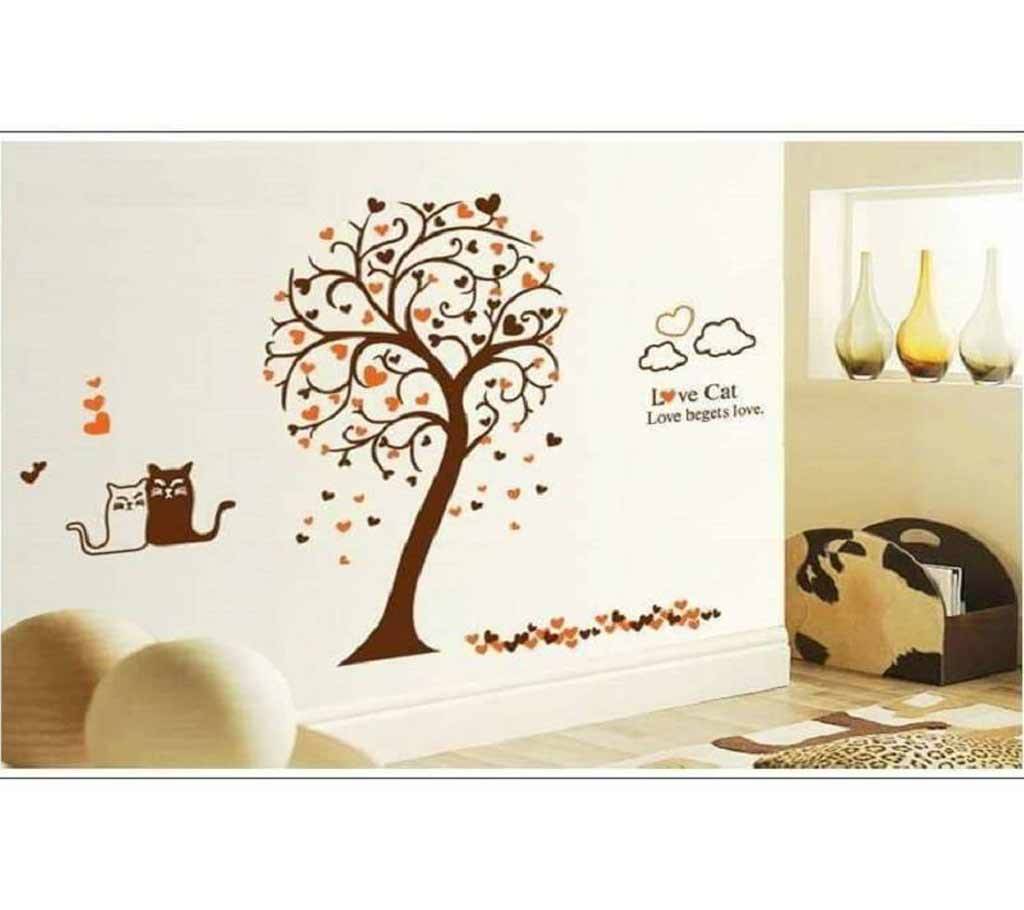 Love Cat Acrylic Wall Sticker বাংলাদেশ - 686535
