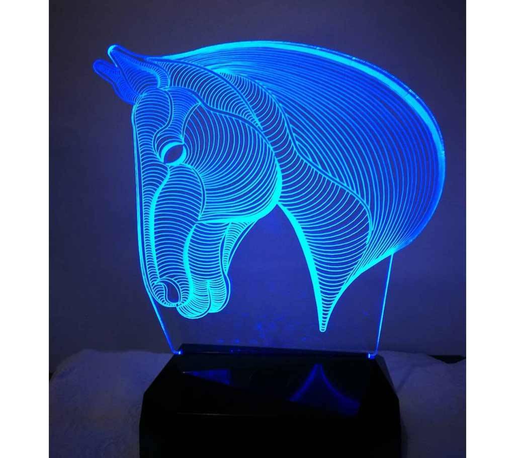 Creative 3D LED Horse Lamp বাংলাদেশ - 686827