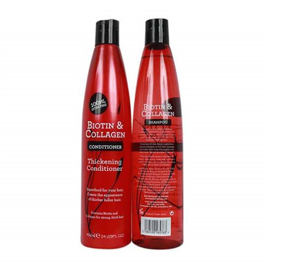 Biotin and collagen shampoo&conditionar 400ml+400ml - UK বাংলাদেশ - 696479
