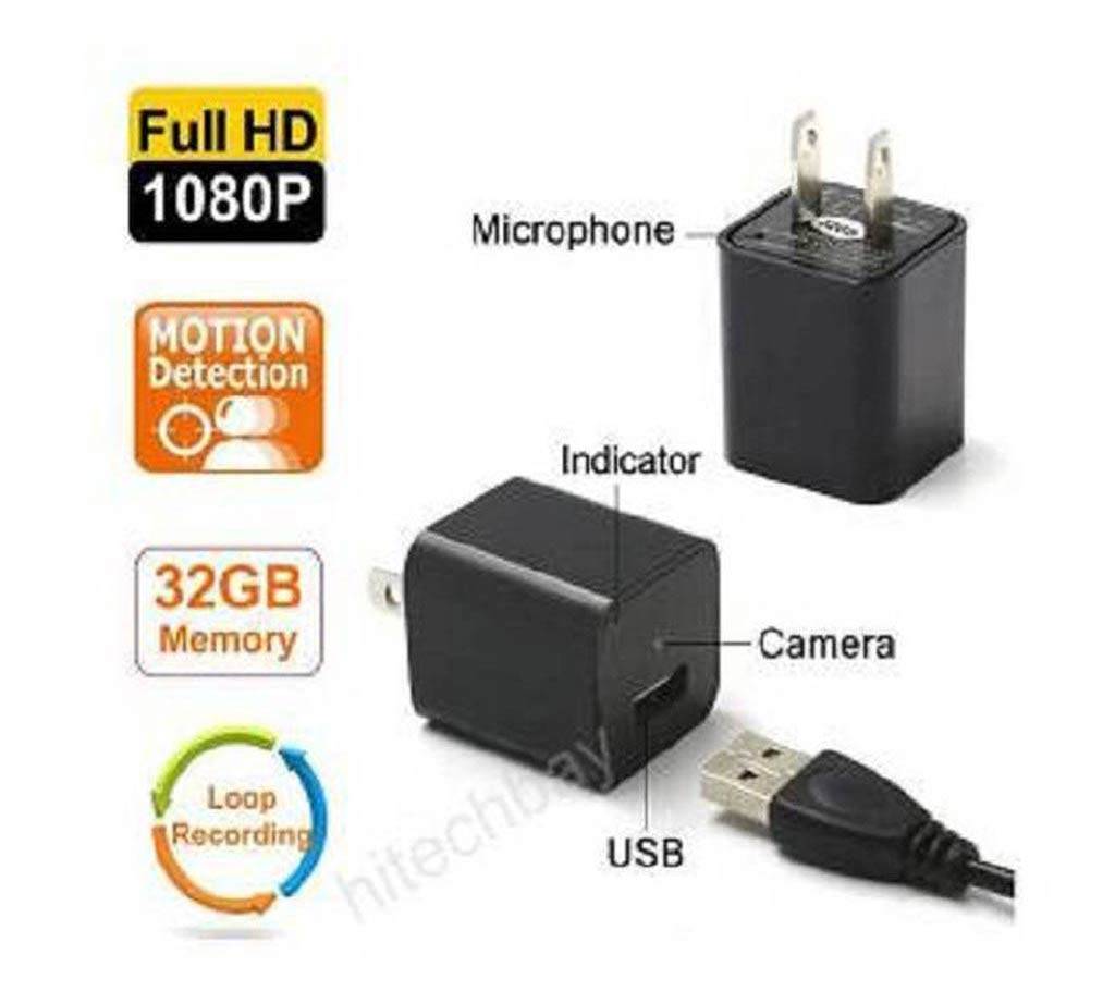 8GB 1080P USB AC অ্যাডাপ্টার স্পাই ক্যামেরা USB ওয়াল চার্জার বাংলাদেশ - 691884