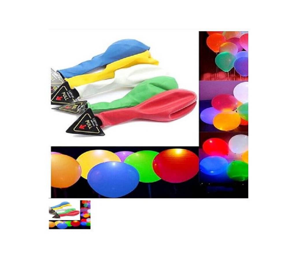 Color Changing Magic LED Balloon - 5 pcs বাংলাদেশ - 724500