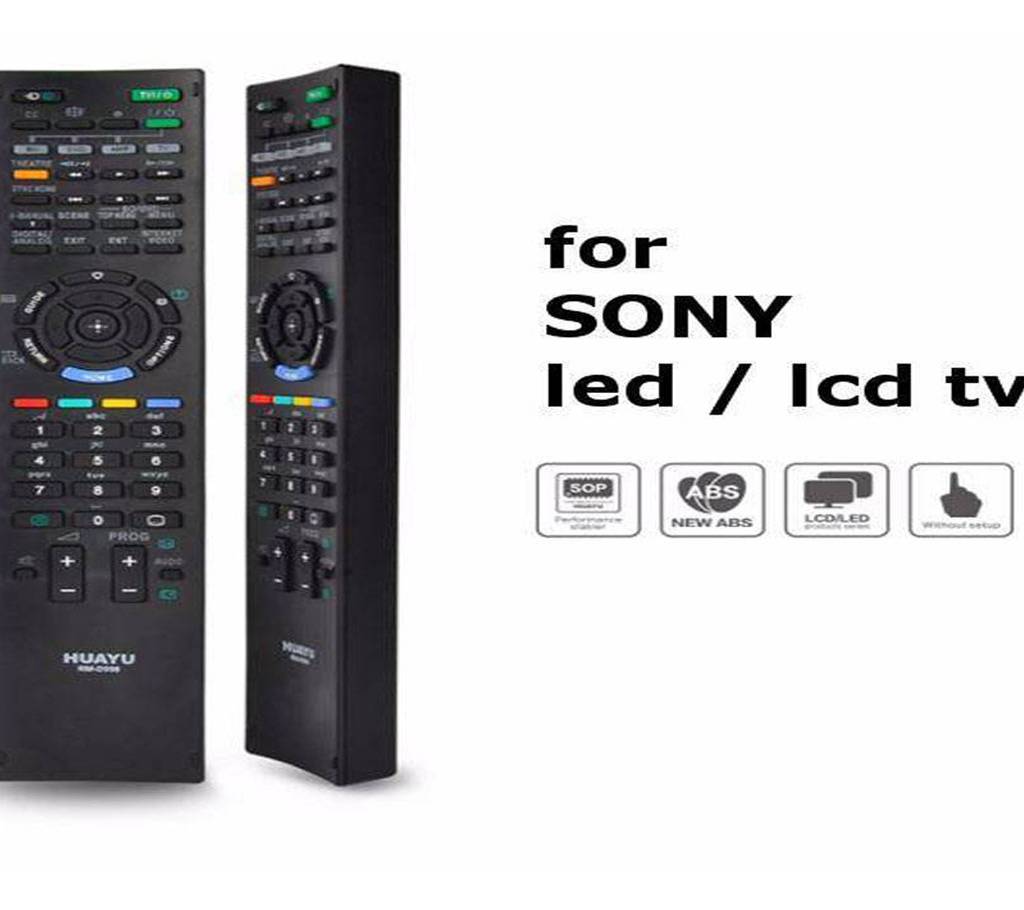 Huayu LED Smart TV Remote For Sony TV - Black বাংলাদেশ - 698414