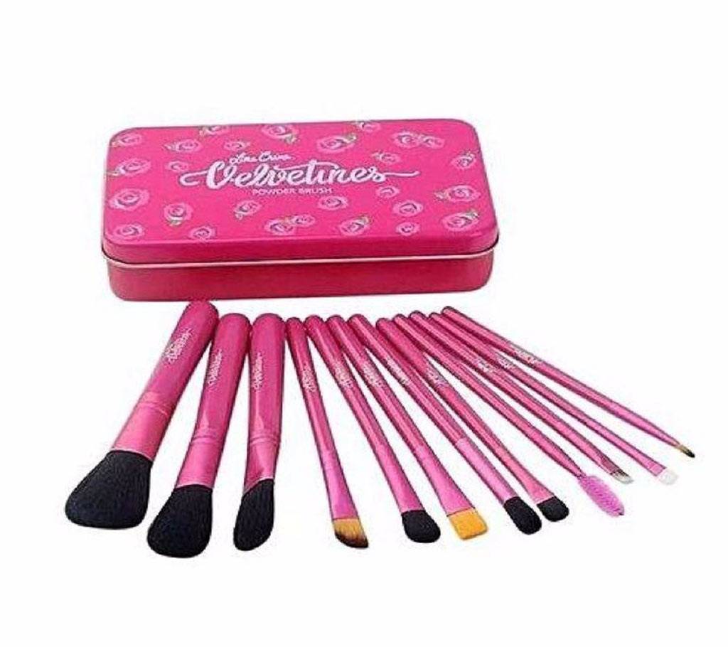 Makeup Brush Set - 12 Pieces - Pink বাংলাদেশ - 922182