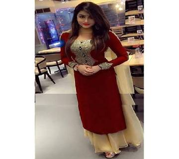 Unstitched Georgette three-piece
