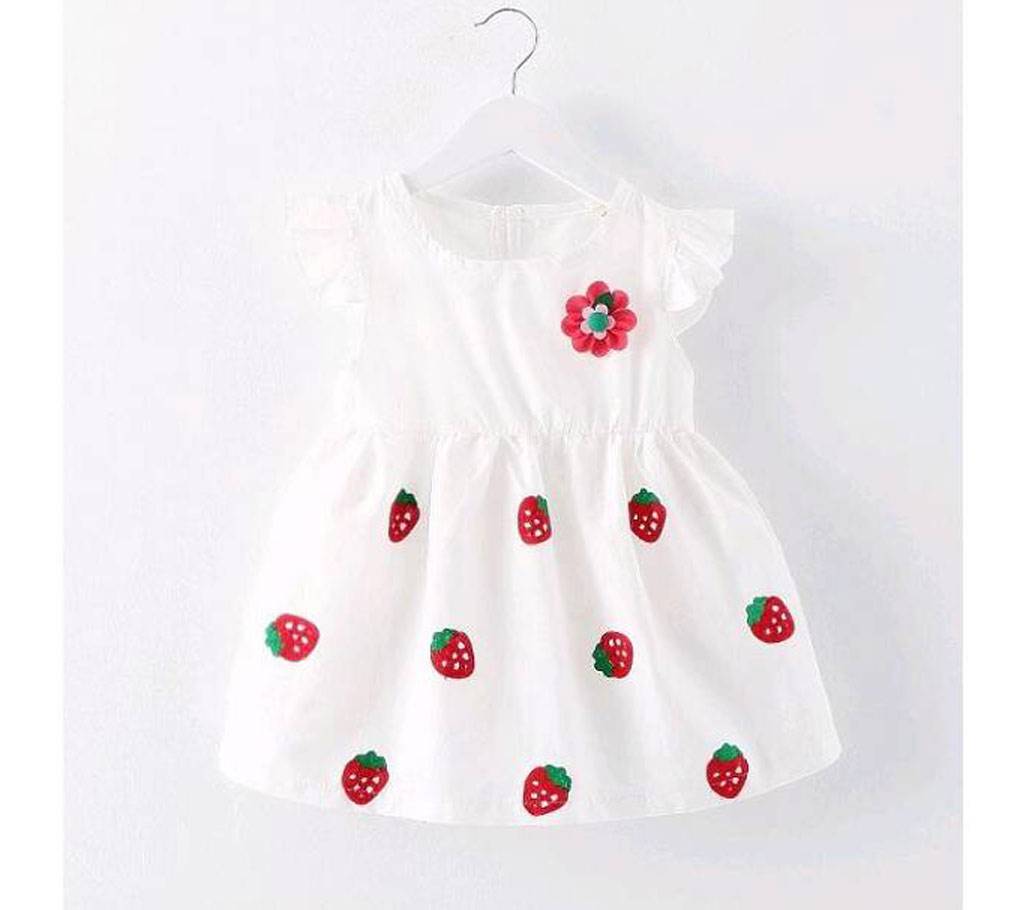 Cotton Frock for Baby Girls - 3 to 5 years বাংলাদেশ - 710957