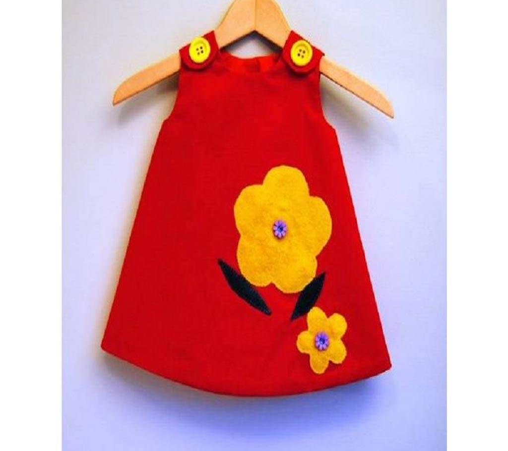 Cotton Frock for Baby Girls - 3 to 5 years বাংলাদেশ - 710893