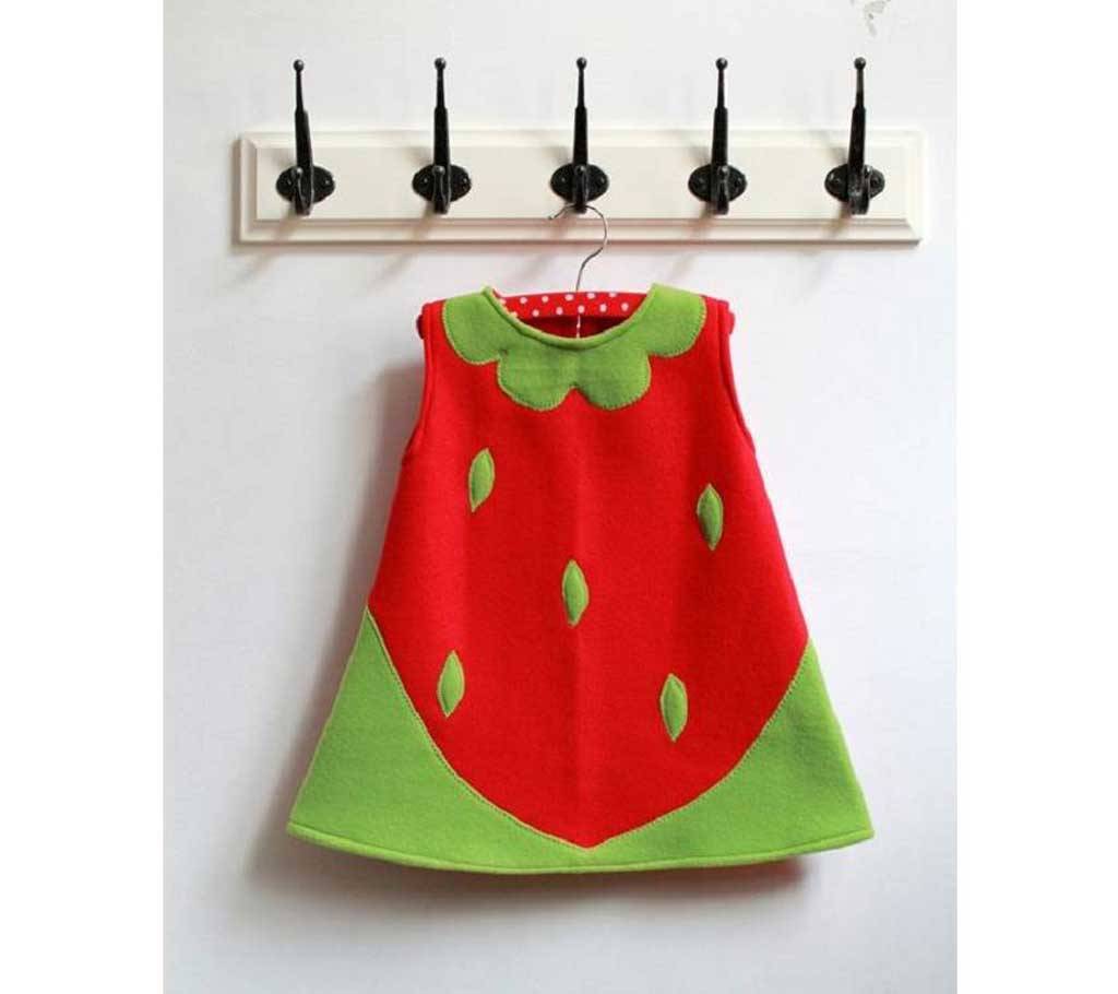 Cotton Frock for Baby Girls - 3 to 5 years বাংলাদেশ - 710911