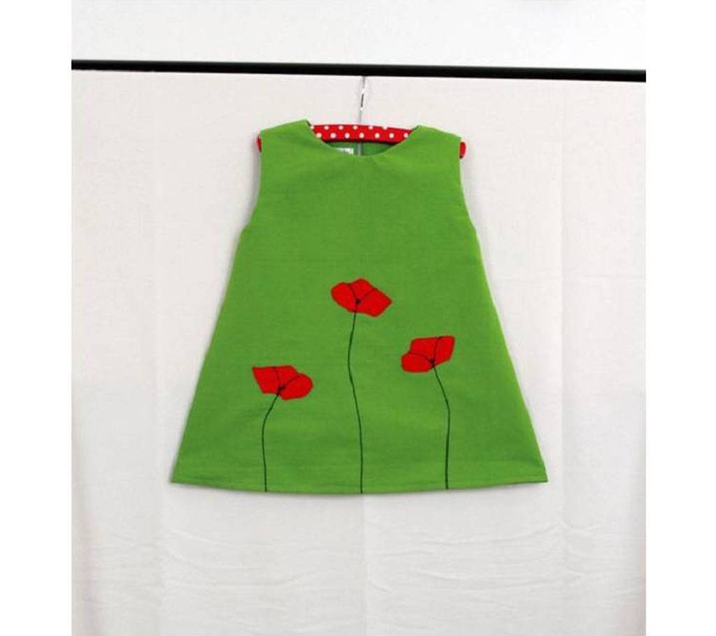 Cotton Dress for Baby Girls - 3 to 5 years বাংলাদেশ - 710949