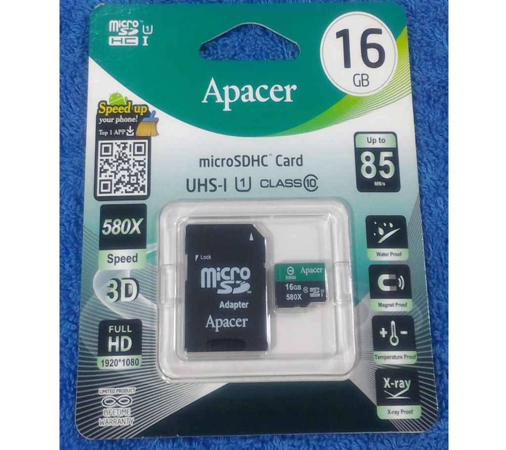 Apacer Micro SD 16GB মেমোরি কার্ড বাংলাদেশ - 710159