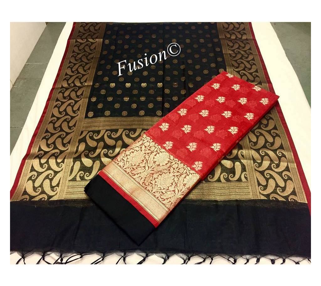 Cotton Silk Bottom Saree বাংলাদেশ - 717832