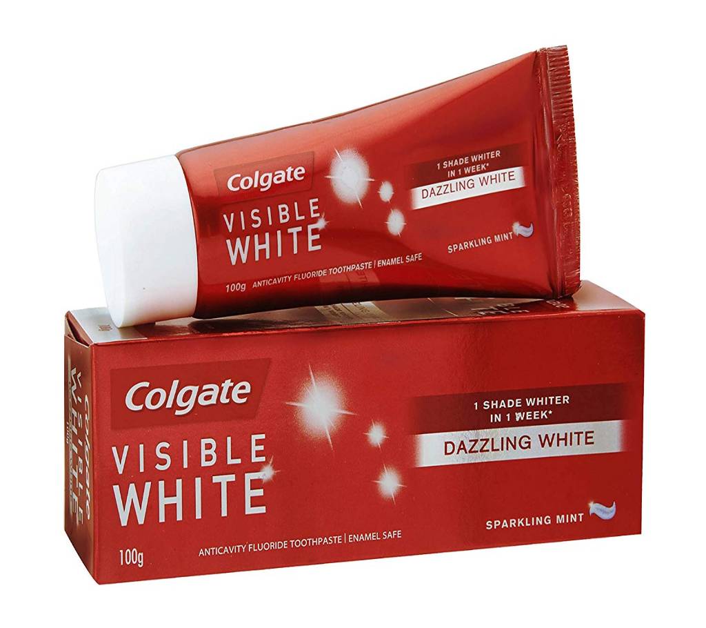 Colgate টুথপেস্ট Visible White Sparkling Mint - 100 g India বাংলাদেশ - 793170