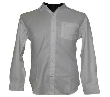 White Herringbone Shirt
