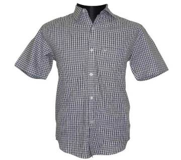 White and Black Windowpane Shirt