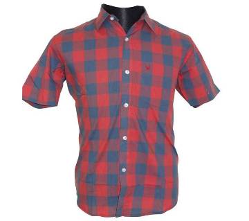 Blue Red Checkered Shirt