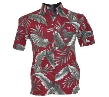 Maroon Floral Shirt