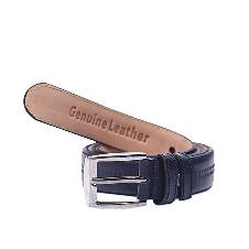 Leather Formal Belt For Boys - Black 