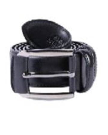 artificial leather black belt for men