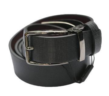 Formal leather belt for men