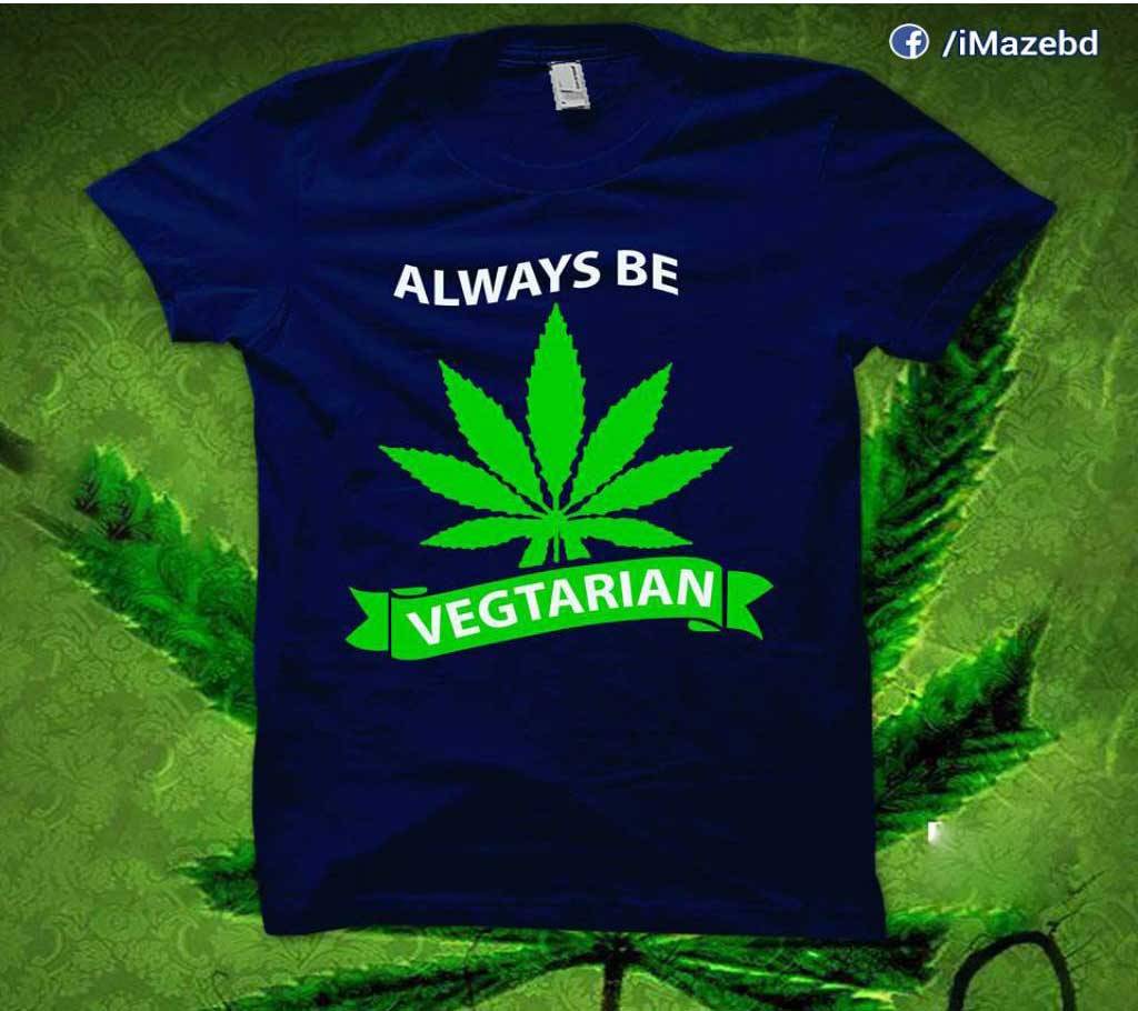 Always Be Vegetarian মেনজ হাফ স্লিভ টি-শার্ট বাংলাদেশ - 744961