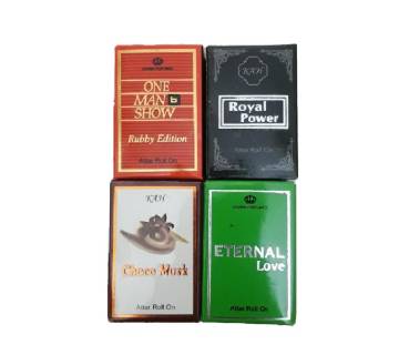 4Pcs Concentrated Perfume (Attor) ( One Man Show, Royal Power, Choclate, Eternal Love)