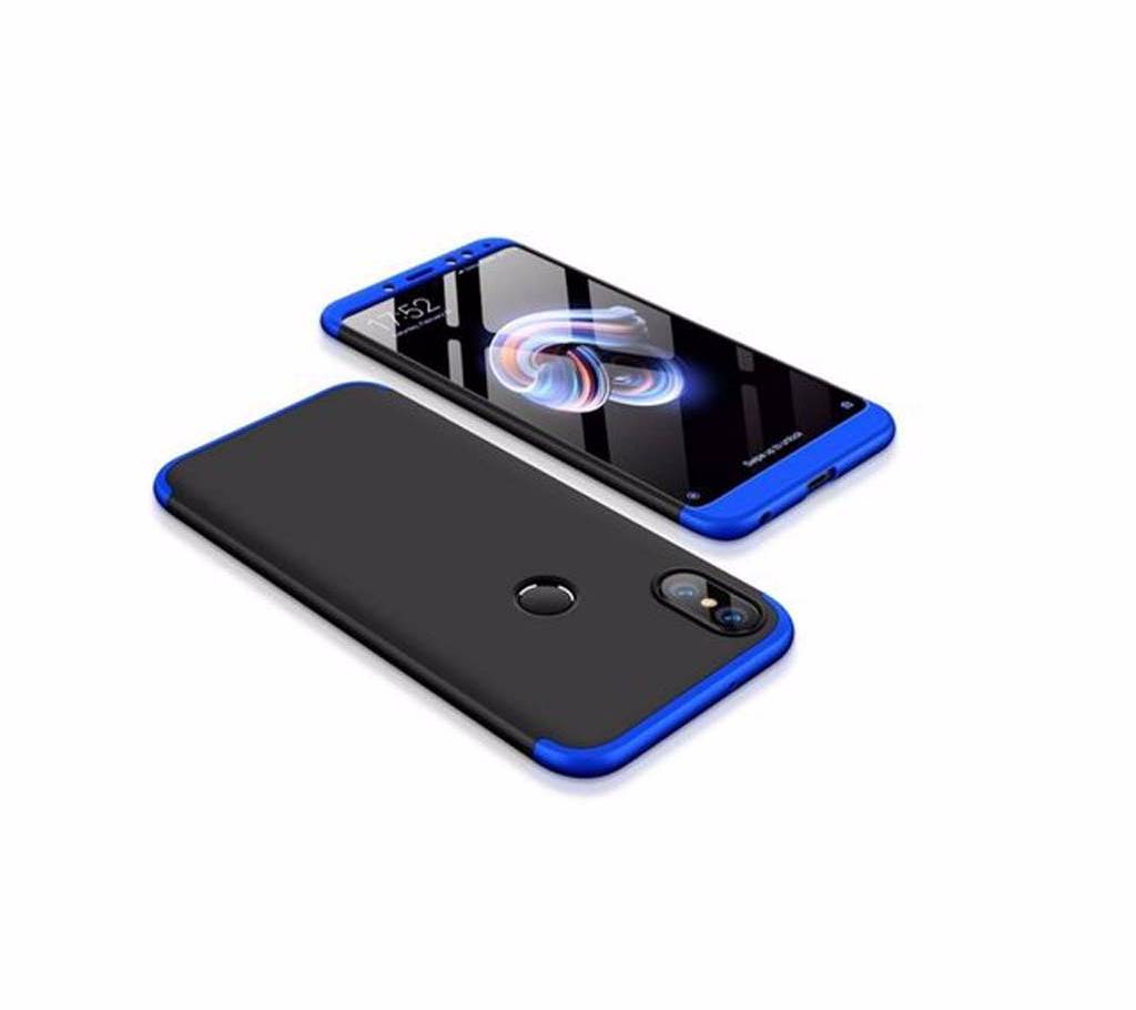 360 Full Protection ব্যাক কাভার কেস for Xiaomi Redmi Note 5 Pro - Blue and Black বাংলাদেশ - 767646