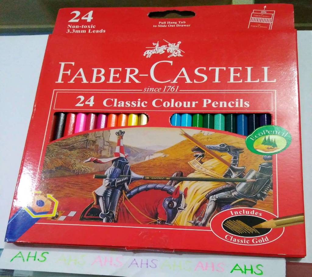 FABER-CASTELL 24 Classic কালার পেন্সিল ফুল সাইজ (1 Packet) বাংলাদেশ - 811902