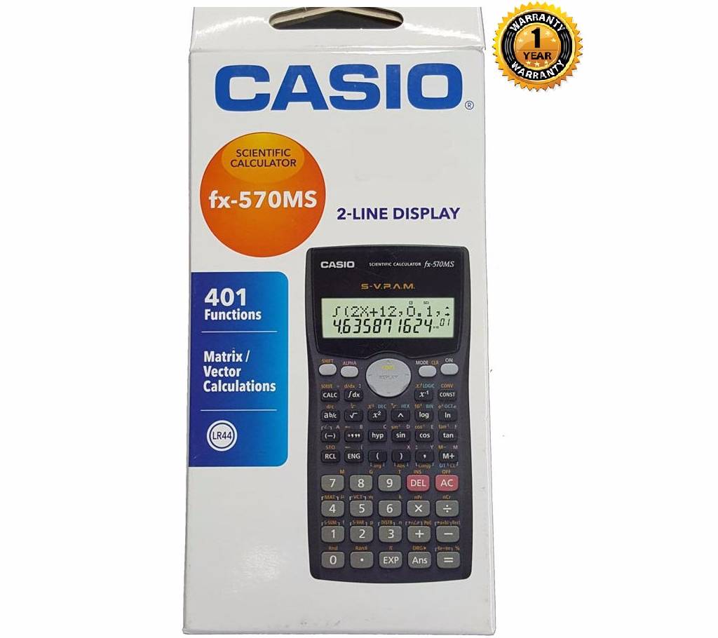 CASIO FX-570MS সাইন্টিফিক ক্যালকুলেটর বাংলাদেশ - 759625