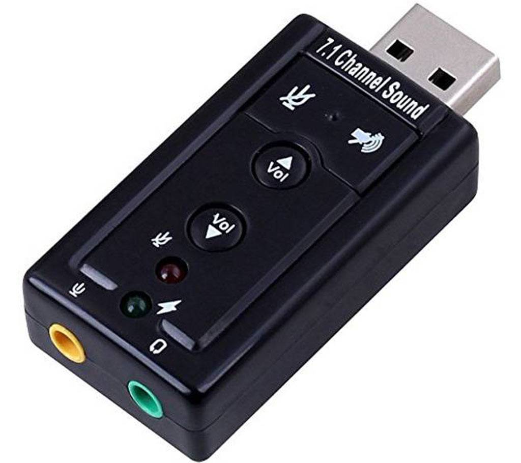 USB সাউন্ড কার্ড Card 7.1 চ্যানেল বাংলাদেশ - 733726