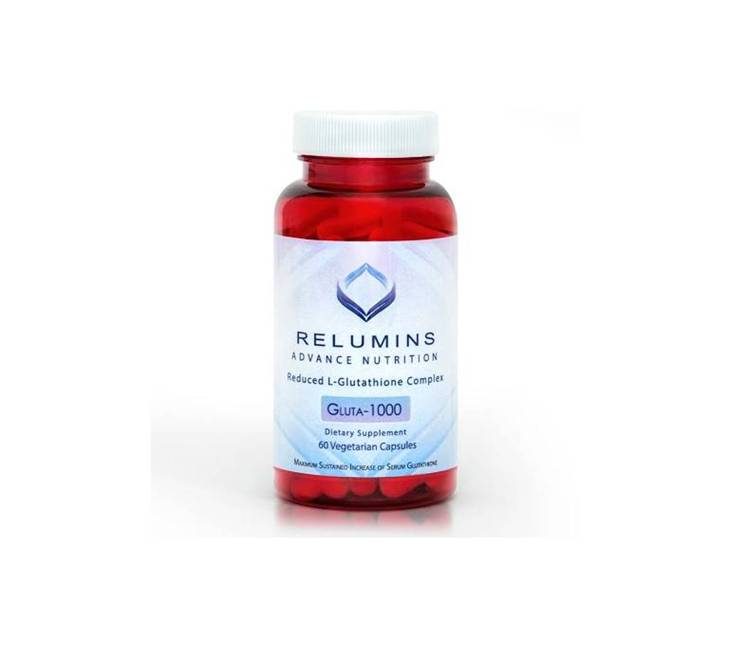 RELUMINS ADVANCE NUTRITION GLUTA 1000 - REDUCED L-GLUTATHIONE COMPLEX(60 Vegetarian) ক্যাপসুল - USA বাংলাদেশ - 892823