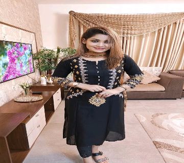 কটন আফসান স্ক্রিন প্রিন্ট আনস্টিচড থ্রি-পিস সালওয়ার কামিজ বাংলাদেশ - 13982281