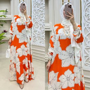 Premium Dubai Cherry Borka for Women