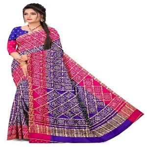 Indian Soft Risika Gorgette Saree with Blouse Piece (12 Haat Saree)