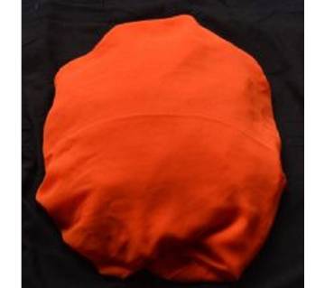  Orange color Indian Original  weightless Georgette for women