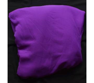  purple color Indian Original  weightless Georgette for women - 1 yard