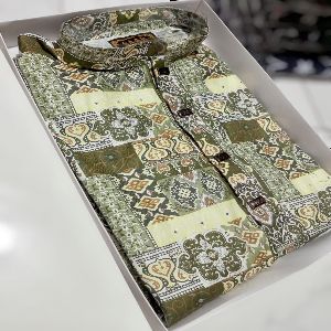 Punjabi with Chest Contrast - Soft Slub Cotton - Brand New Design for Men