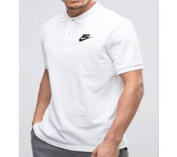 white-nike-logo-cotton-short-sleeve-polo-for-men-copy