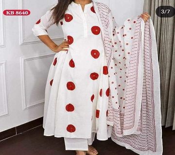 Cotton Readymade Salwar Kameez 3pcs for Women