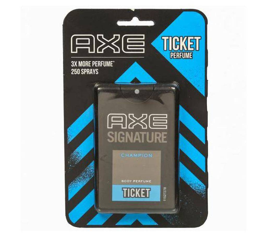 AXE Signature Champion Ticket জেন্টস পকেট পারফিউম 17ml India বাংলাদেশ - 791314