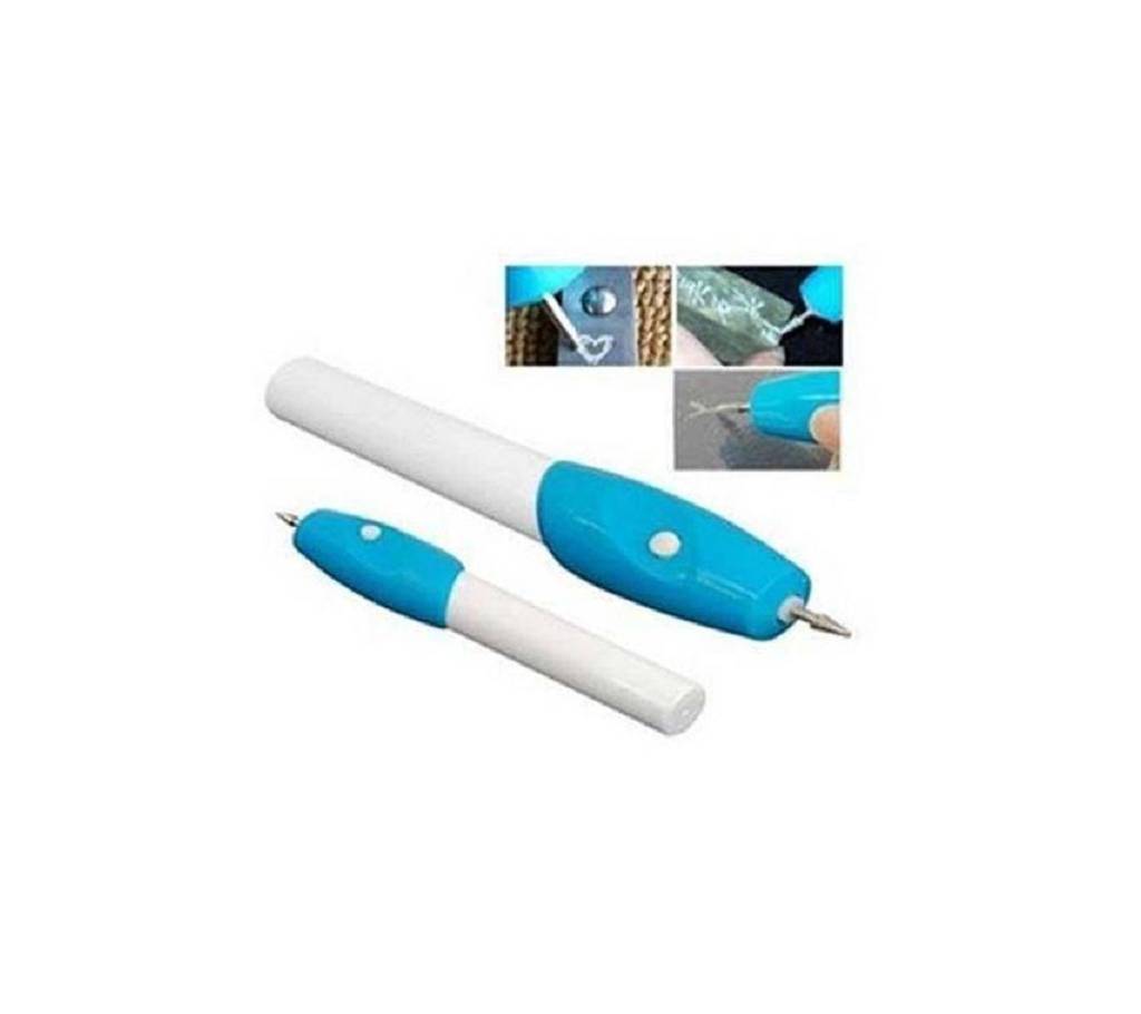 Electronic Engraver Curving Pen - White and Blue বাংলাদেশ - 814539