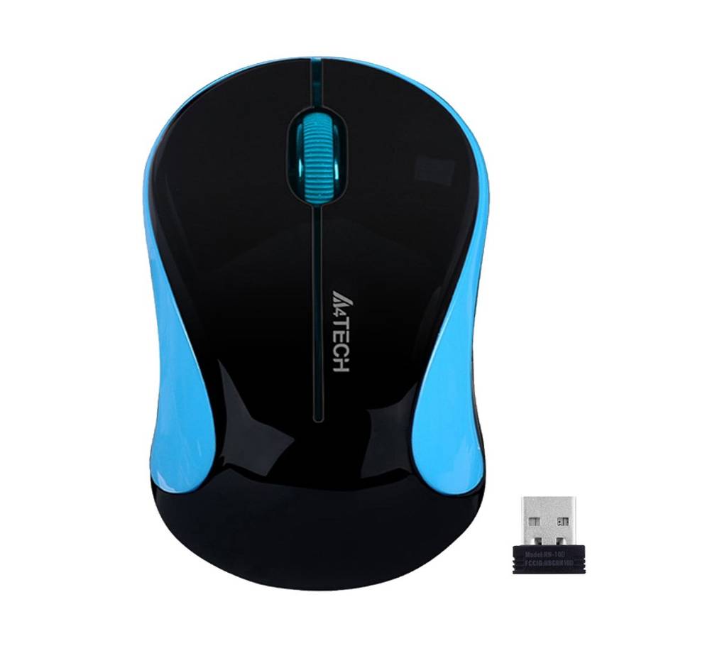 A4 Tech G3-270 Black-Blue wireless Mouse বাংলাদেশ - 742282