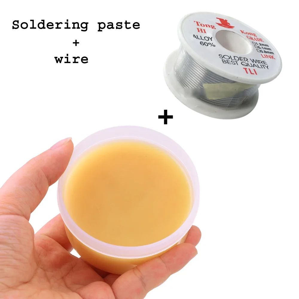 Soldering Tools Kit Combo (Soldering Wire+Paste/Rosin 2 in 1)