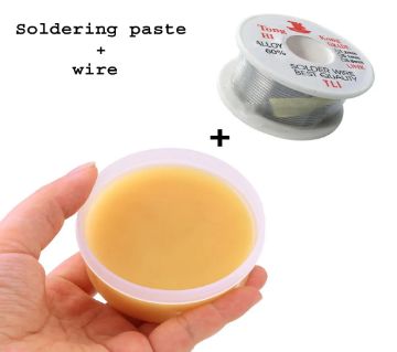 সোল্ডারিং টুল কিট কম্বো (Soldering Wire+Paste/Rosin 2 in 1)