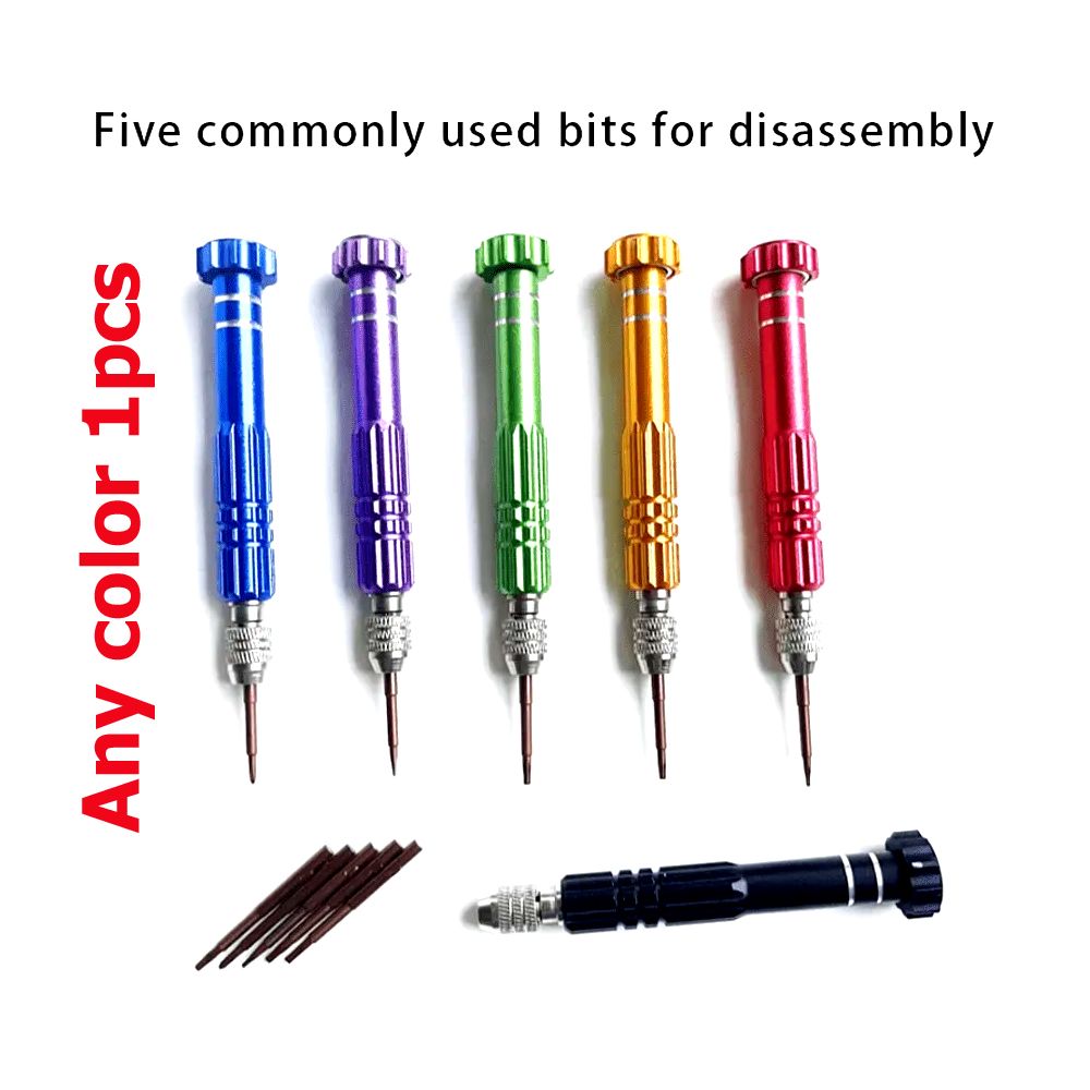 5 in 1 Portable Precision Screwdriver Set, Include 5pcs Bits of Screwdriver