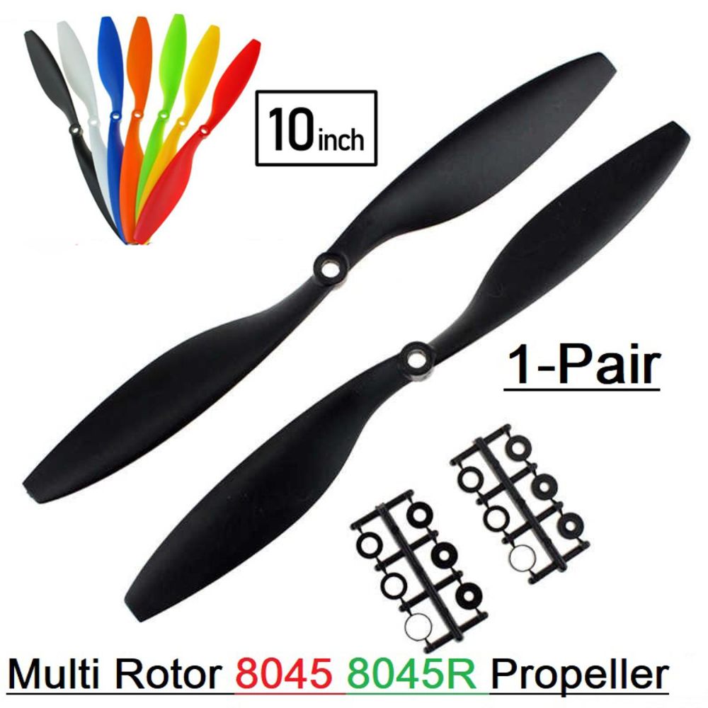 Plastic Propeller 10 inch/8 inch (2pcs)- Multi color