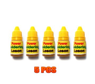 Power সোল্ডারিং ফ্লাক্স/ Loson - Liquid Paste For Soldering Stations Mobile Circuit Board General Purpose (5PCS)