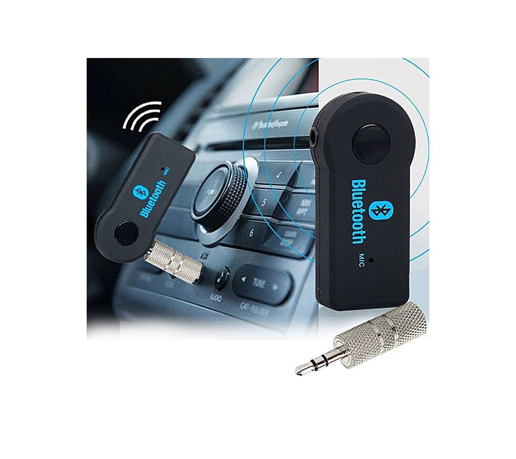Wireless Car Bluetooth Receiver Adapter - Black বাংলাদেশ - 747300