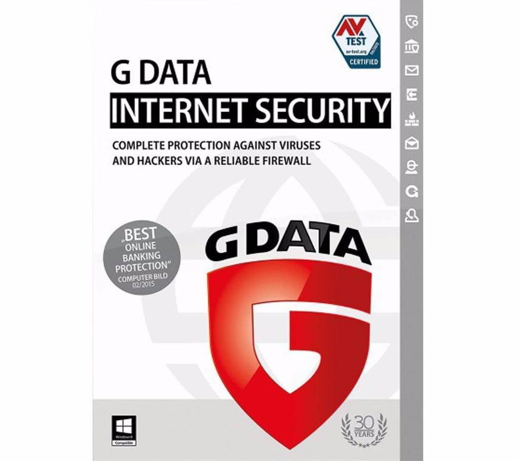 G DATA ইন্টারনেট সিকিউরিটি - 1 User - 1 Year বাংলাদেশ - 748223
