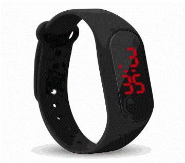 LED Sports Black touch Watch