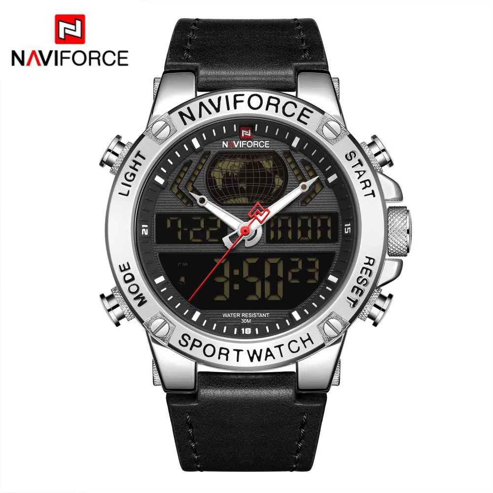 NAVIFORCE NF9164 Men Watches  Quartz Watch Mens Military Chronograph Sports Wristwatch Clock